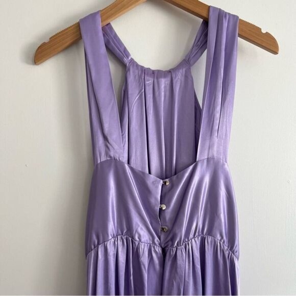 New Sabina Musayev Natti Midi Maxi Formal Bridesmaid Dress Lilac Open Back Mauve - Picture 13 of 14